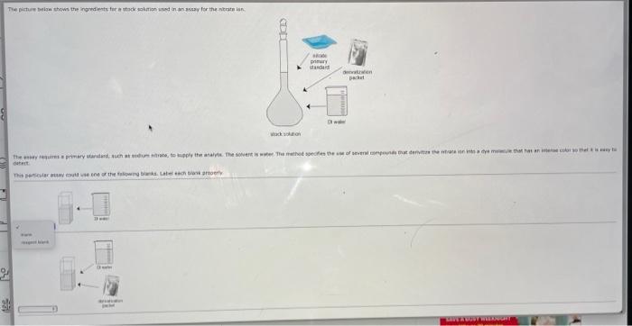 the second part gives the same options (blank/reagent | Chegg.com