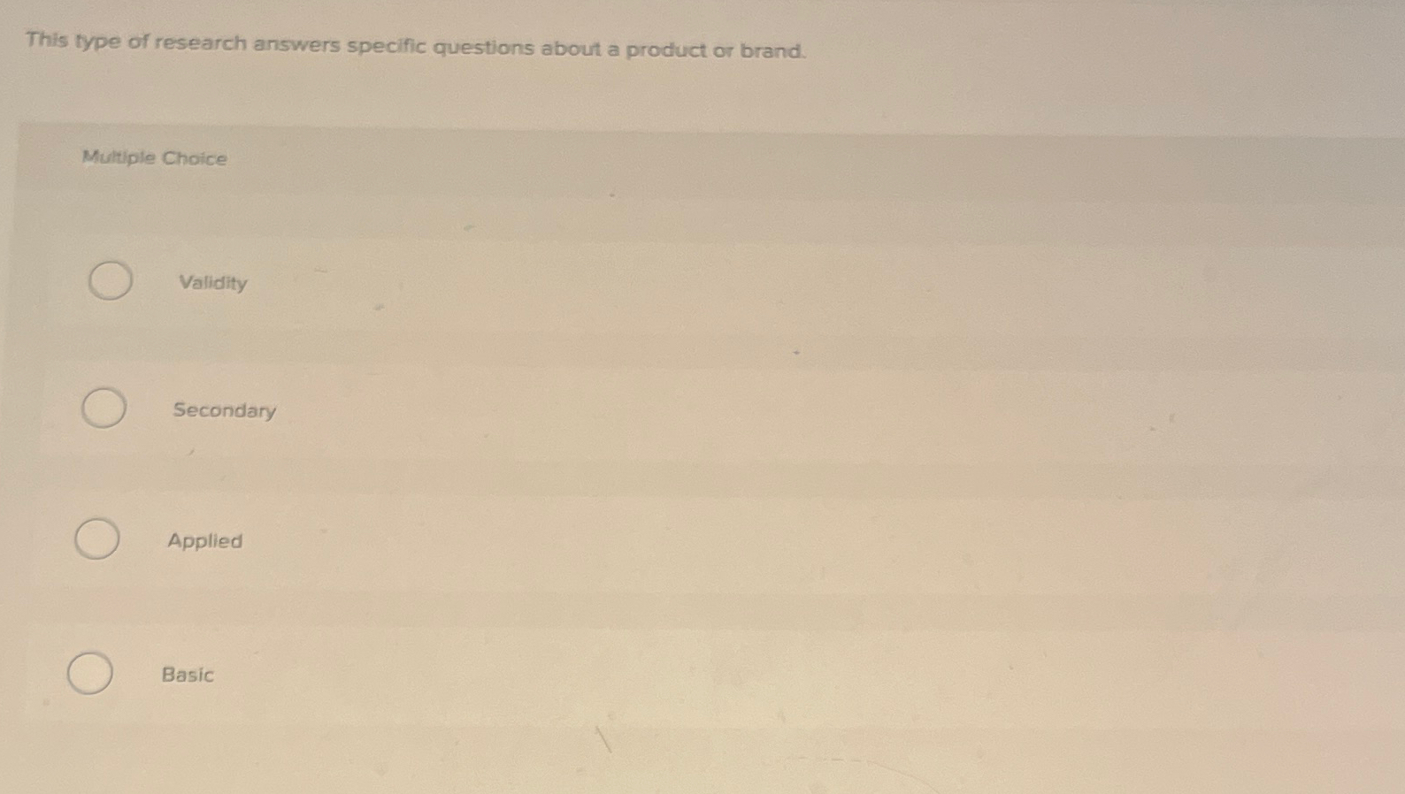 Solved This type of research answers specific questions | Chegg.com