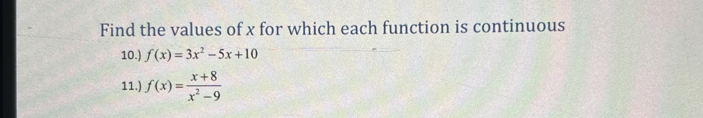 Solved How to solve Find the values of x ﻿for which each | Chegg.com