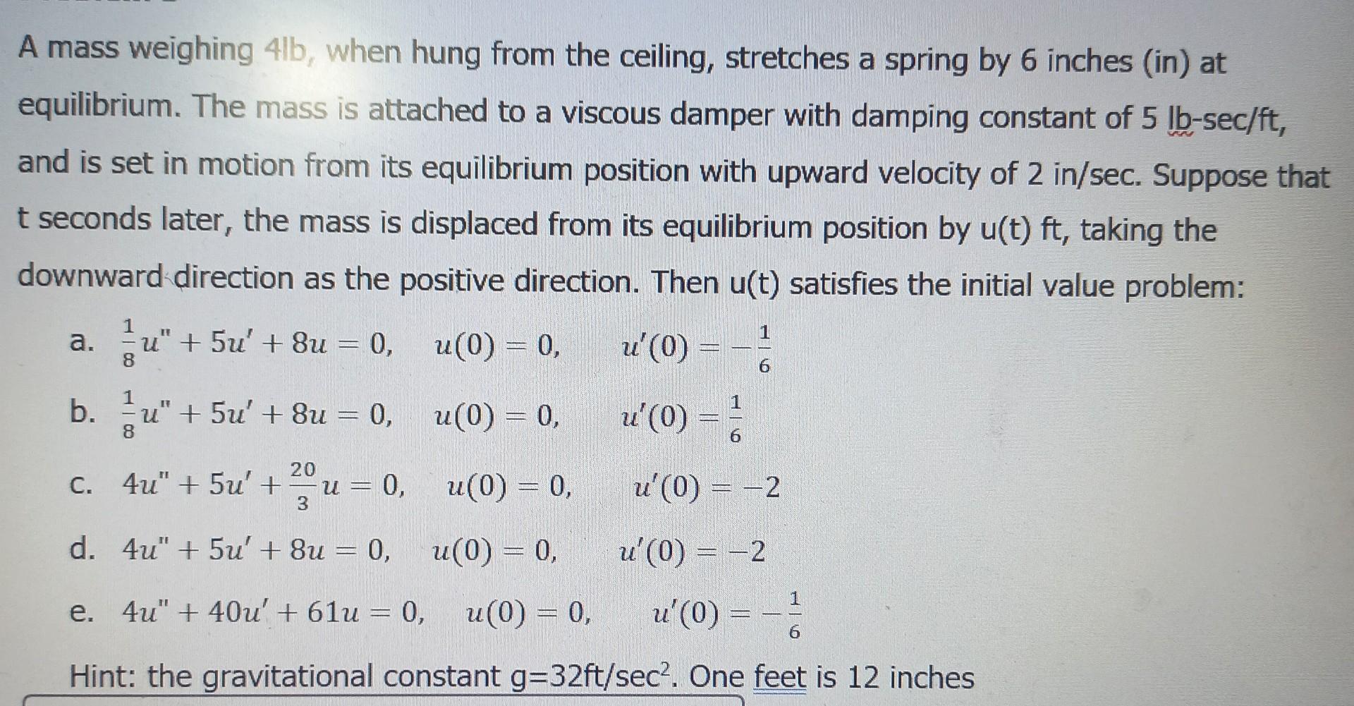 Solved The Answer Is In Option A, B, C, D, And E | Chegg.com