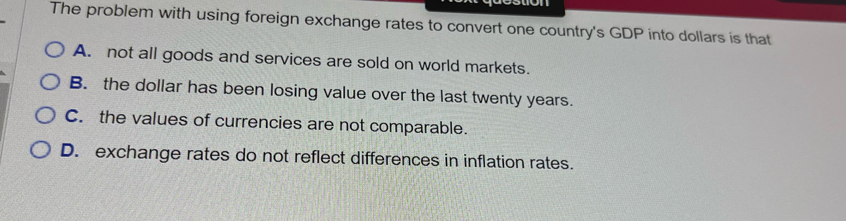 Solved The problem with using foreign exchange rates to | Chegg.com