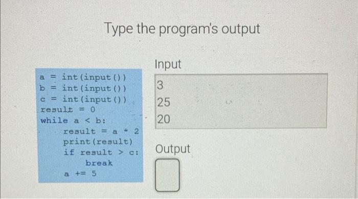 Solved Type the program's output | Chegg.com