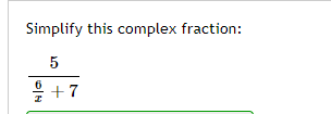 5 12 x 6 7 as a fraction