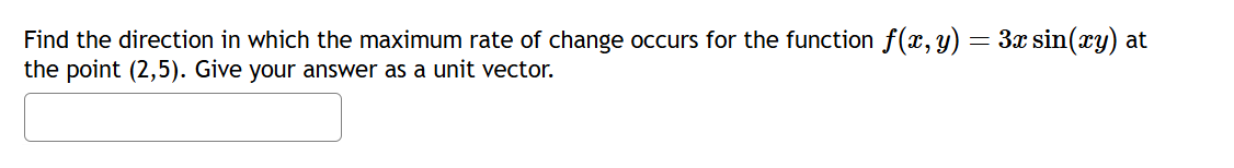 Rate Direction Method Solved Find the direction in which the maximum rate of | Chegg.com