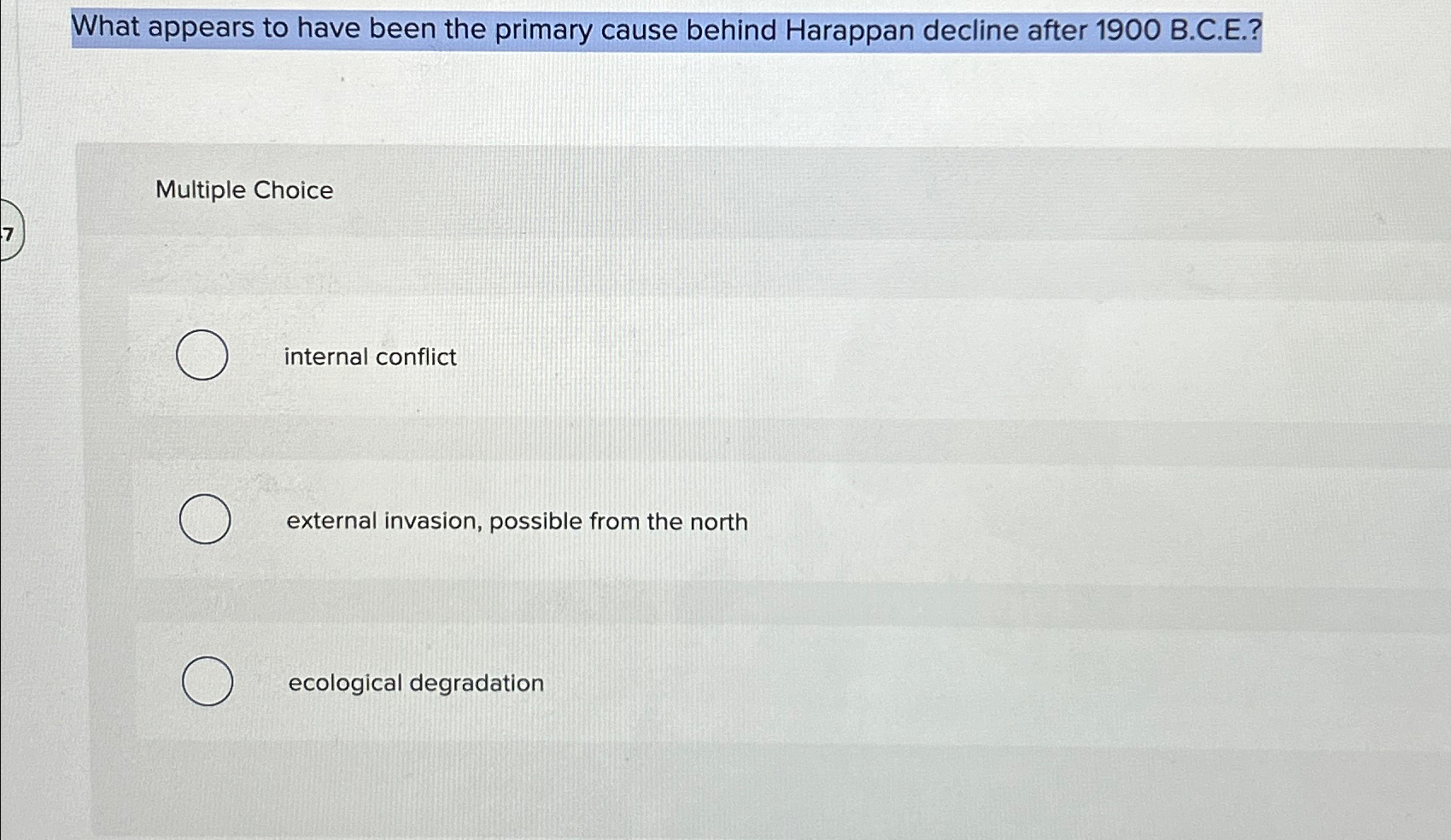 Solved What appears to have been the primary cause behind | Chegg.com