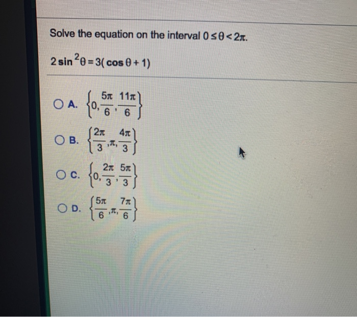 Solved Solve the equation on the interval 0 s0
