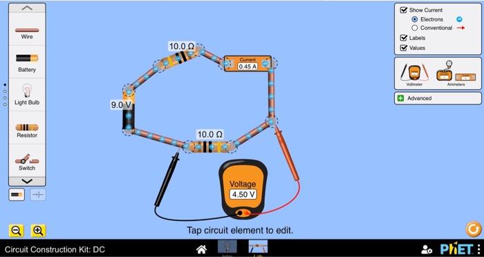 Solved Please explain the V=IR math associated with the | Chegg.com