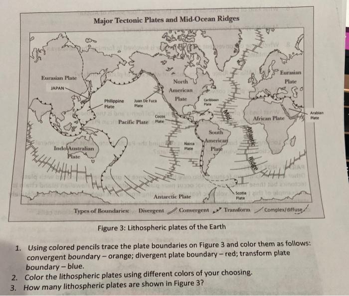 Major Tectonic Plates And Mid-ocean Ridges Eurasian 