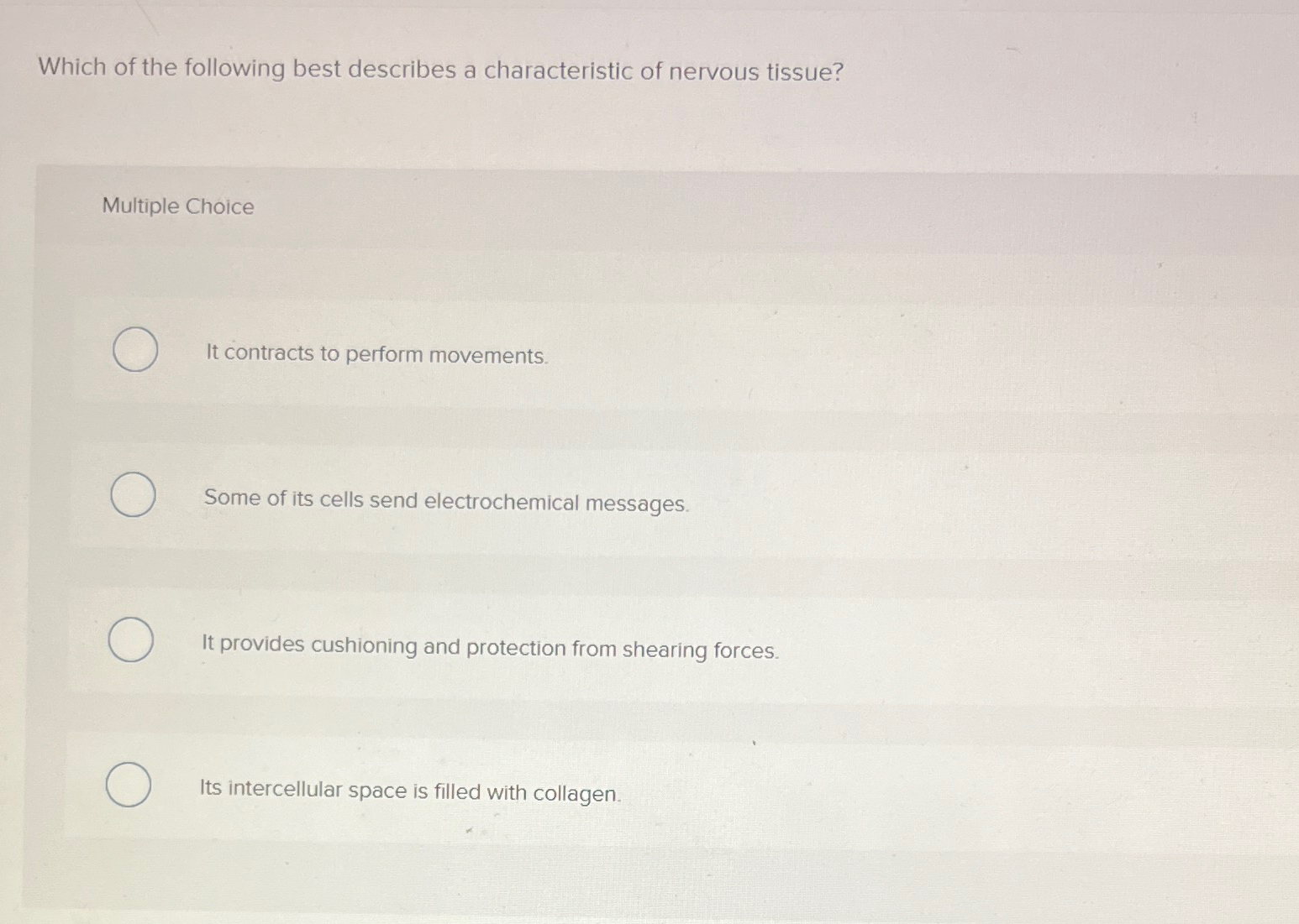Solved Which of the following best describes a | Chegg.com