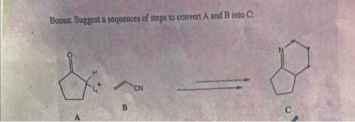 Solved Bonus: Suggest A Sequences Of Steps To Convert A And | Chegg.com