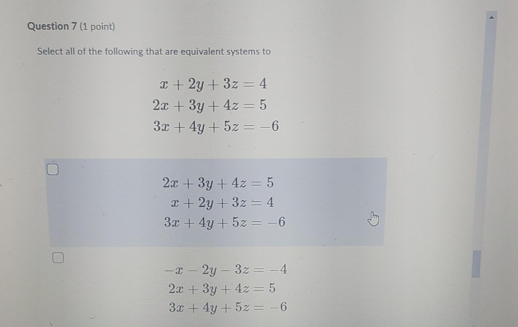 Solved Select all of the following that are equivalent | Chegg.com