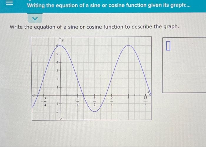 how to find equation of sine and cosine graph