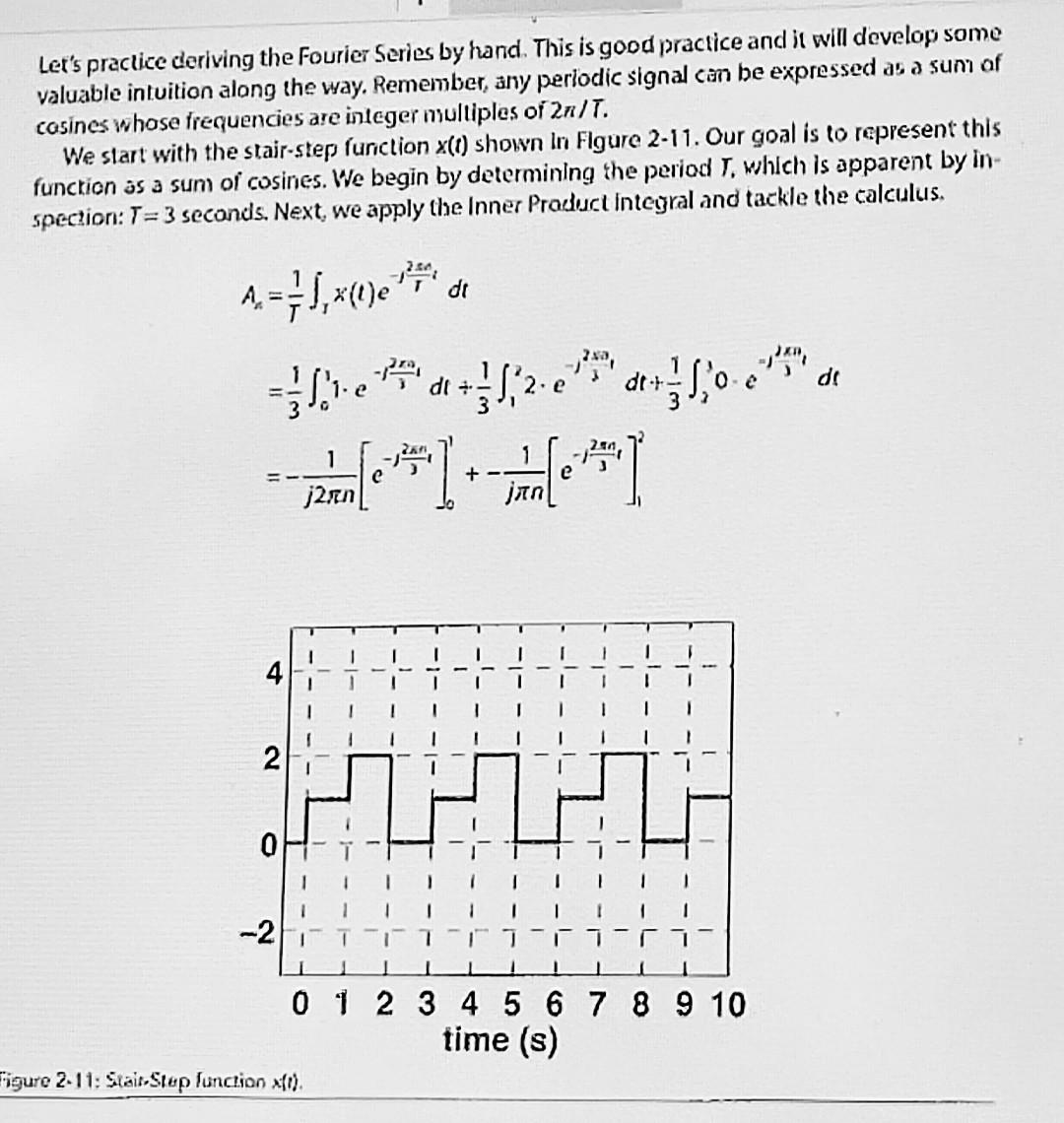 Solved Compute the Fourier Series of the stair step function | Chegg.com