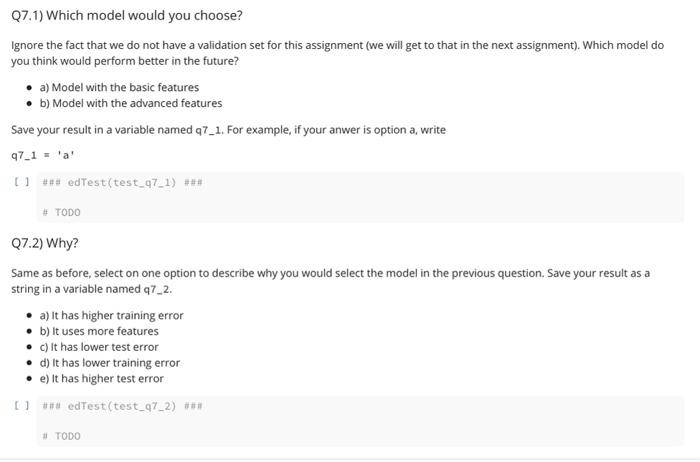 Training Linear Regression Models 04) Training a | Chegg.com