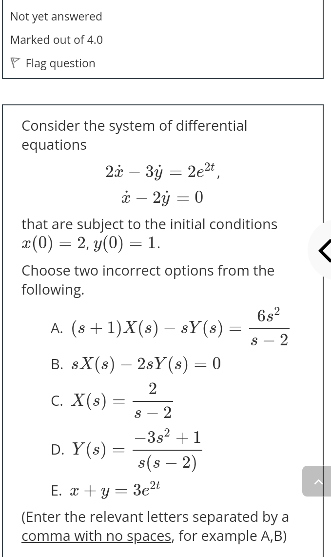 Solved Consider the system of differential equations | Chegg.com