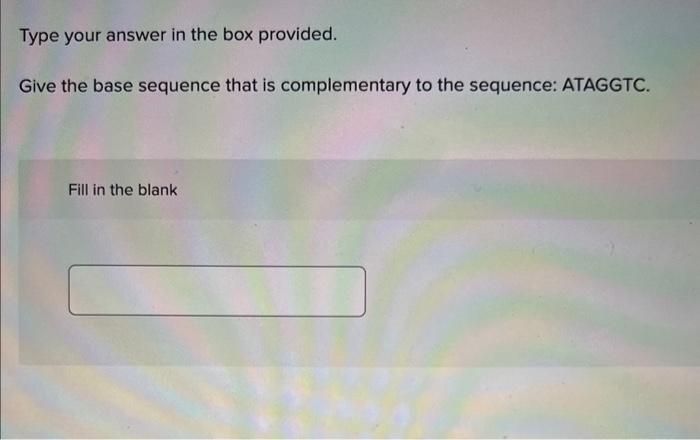 Solved Type Your Answer In The Box Provided. Give The Base | Chegg.com