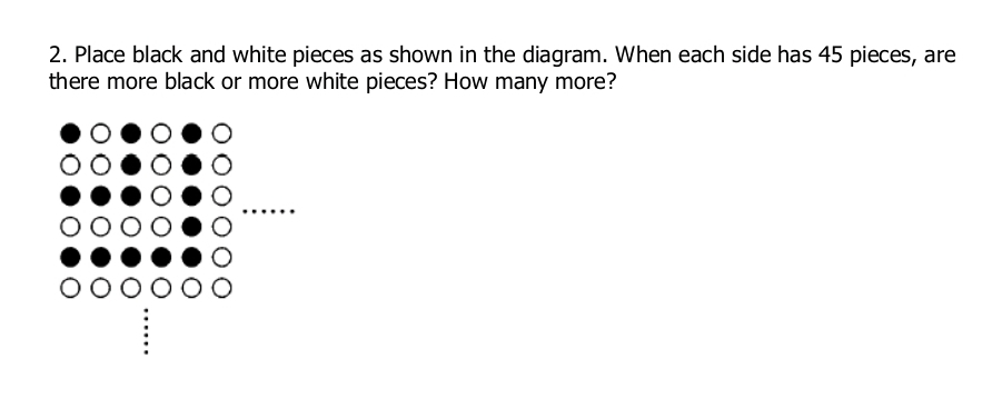 Solved Place black and white pieces as shown in the diagram. | Chegg.com