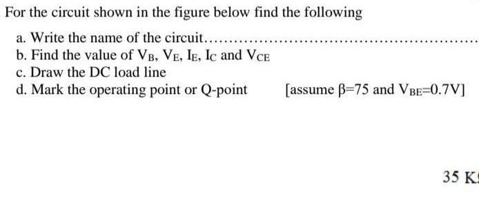 Solved For The Circuit Shown In The Figure Below Find The | Chegg.com