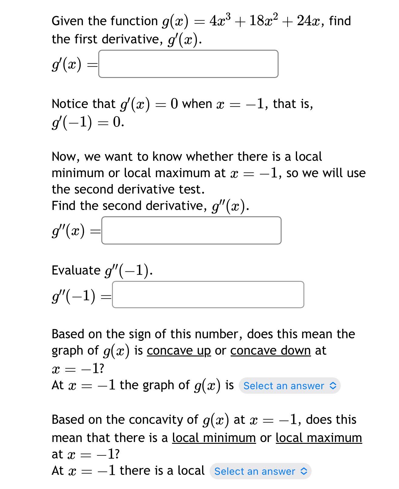 solved-given-the-function-g-x-4x3-18x2-24x-find-the-first-chegg
