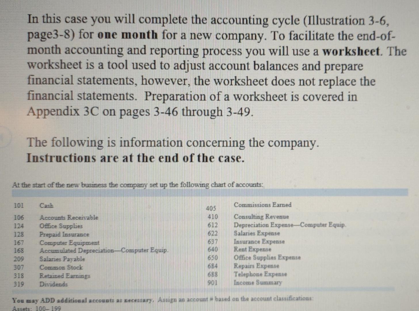 Solved In this case you will complete the accounting cycle