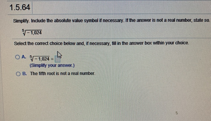 solved-1-5-64-simplify-include-the-absolute-value-symbol-if-chegg