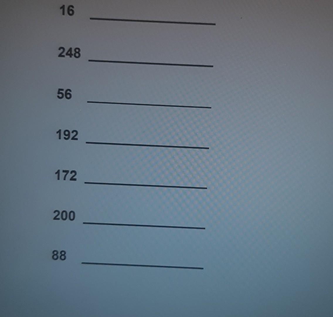 Solved Binary To Decimal Conversion 11111111 01111000 | Chegg.com