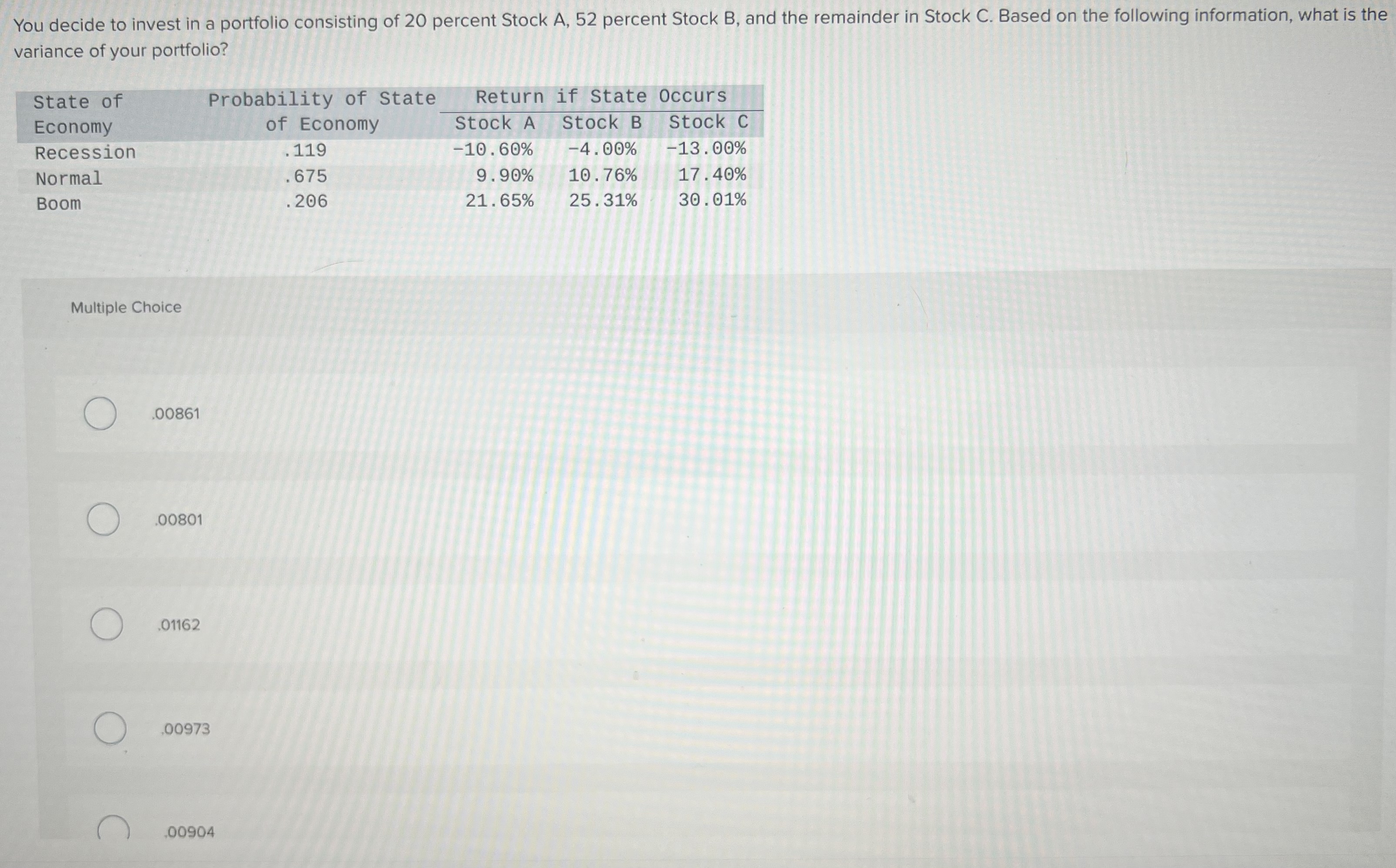You decide to invest in a portfolio consisting of 20 | Chegg.com