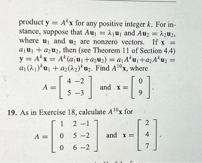 Solved 18. If a vector x is a linear combination of