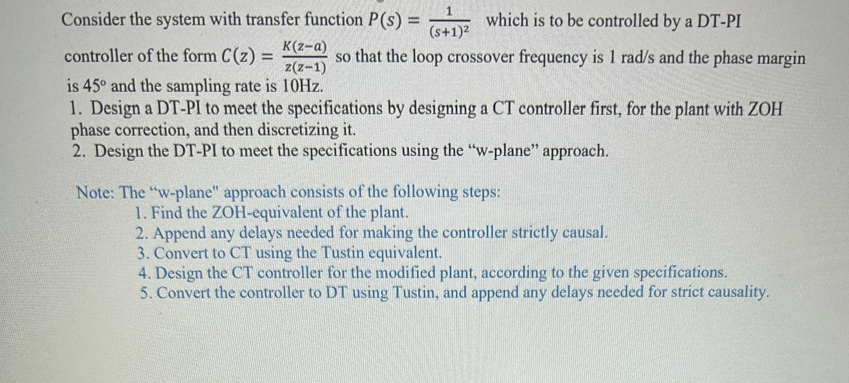 Solved Consider the system with transfer function | Chegg.com