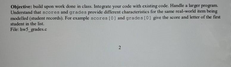 Solved Objective: build upon work done in class. Integrate | Chegg.com