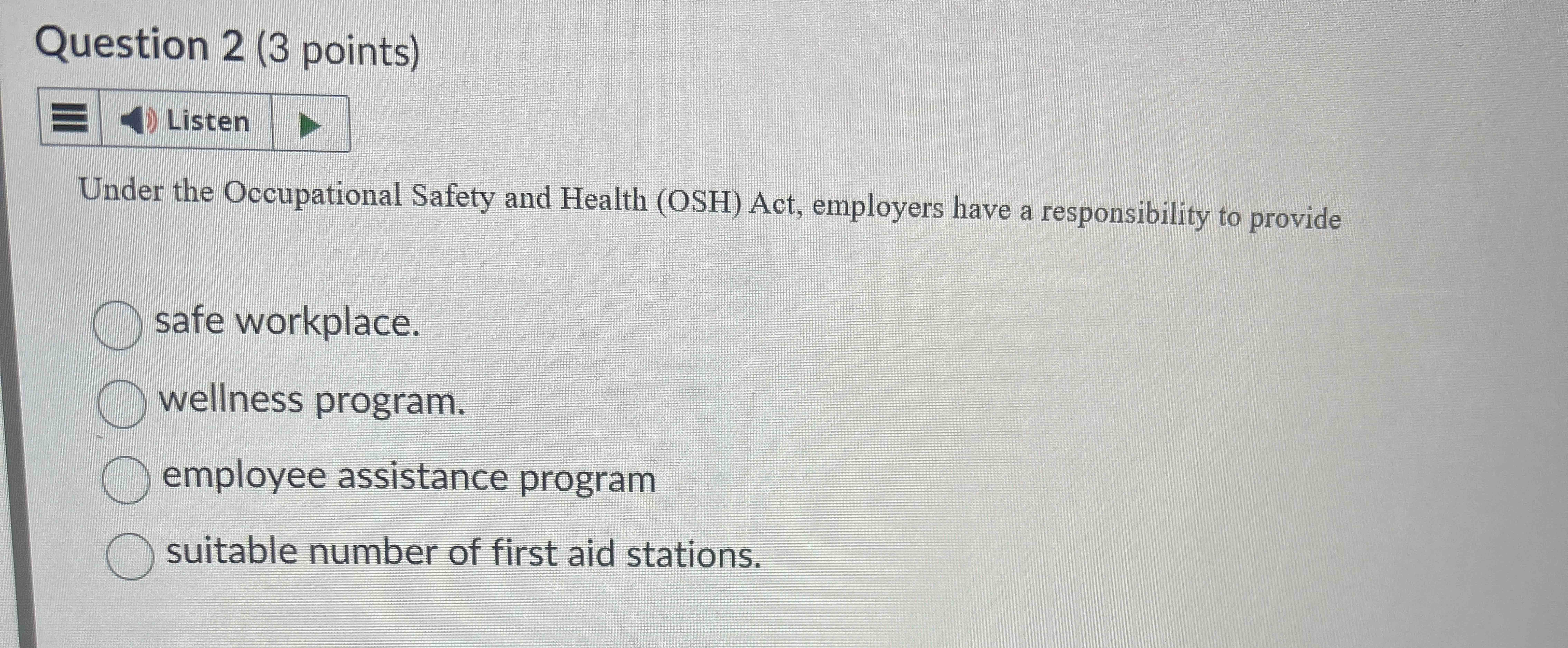 [Solved]: Question 2 (3 points) Listen Under the Occupati