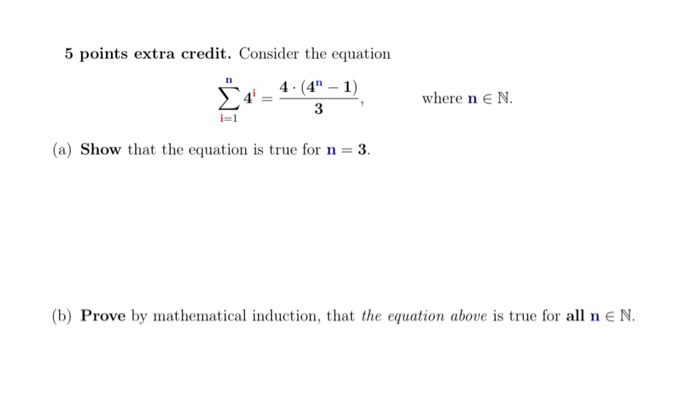 Solved 5 points extra credit. Consider the equation * 4 = | Chegg.com