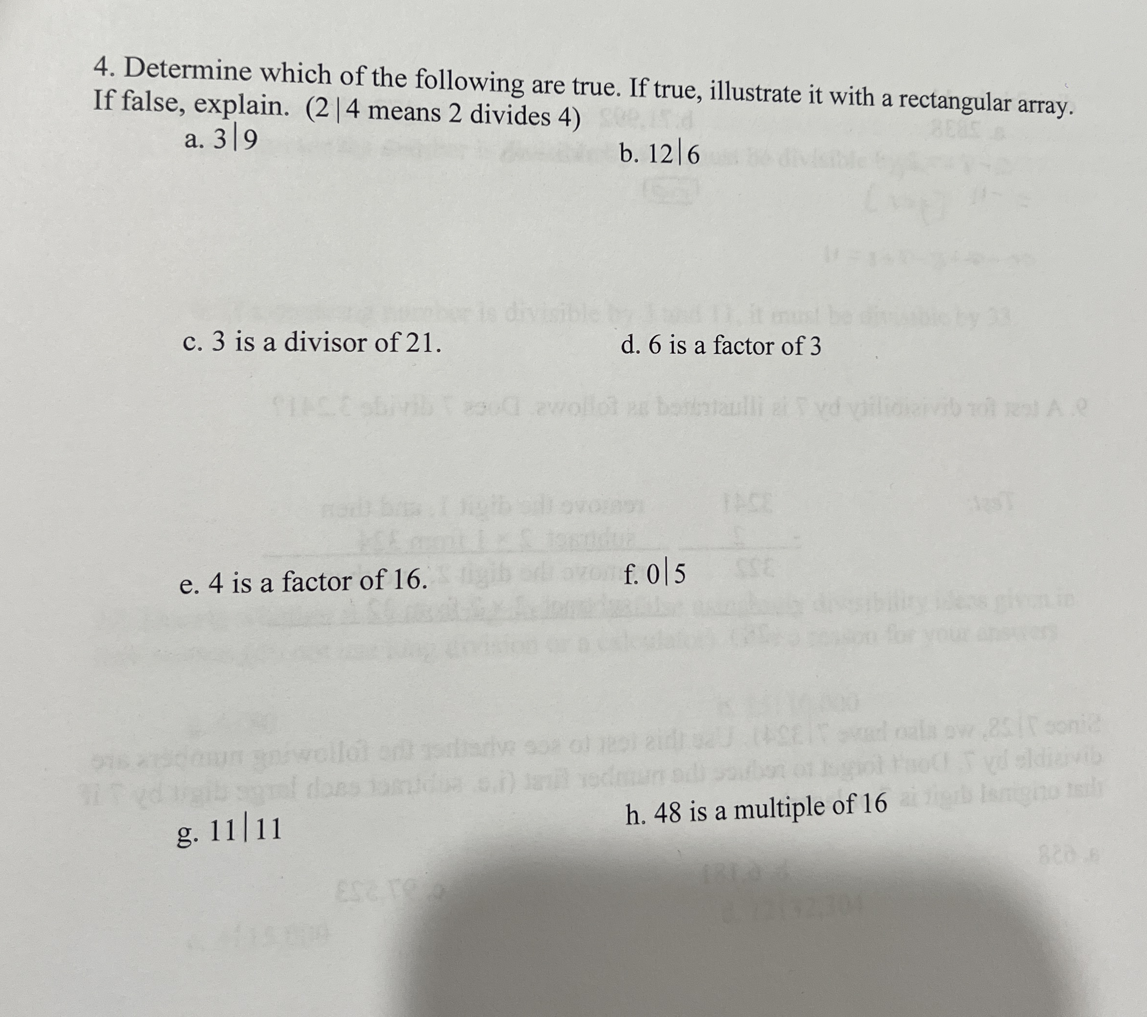 Solved Determine which of the following are true. If true, | Chegg.com