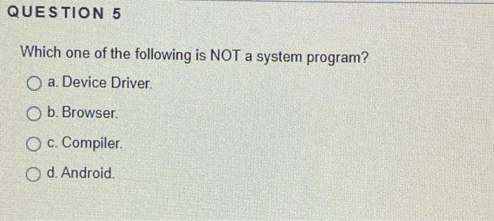 Solved QUESTION 1 Which One Of The Following Statements Is | Chegg.com