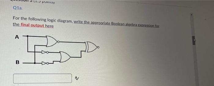 Solved For The Following Logic Diagram, Write The | Chegg.com