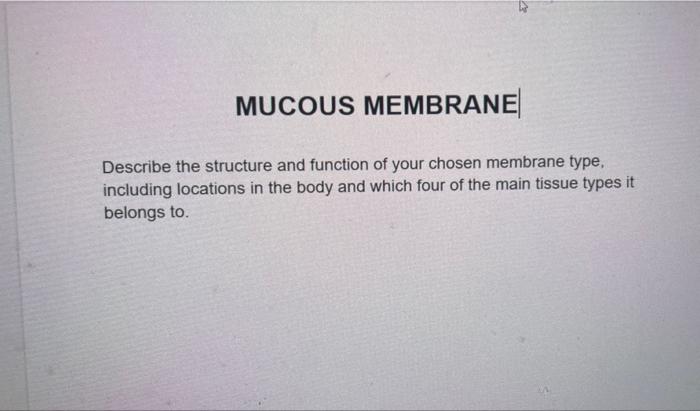 Solved Describe the structure and function of your chosen | Chegg.com