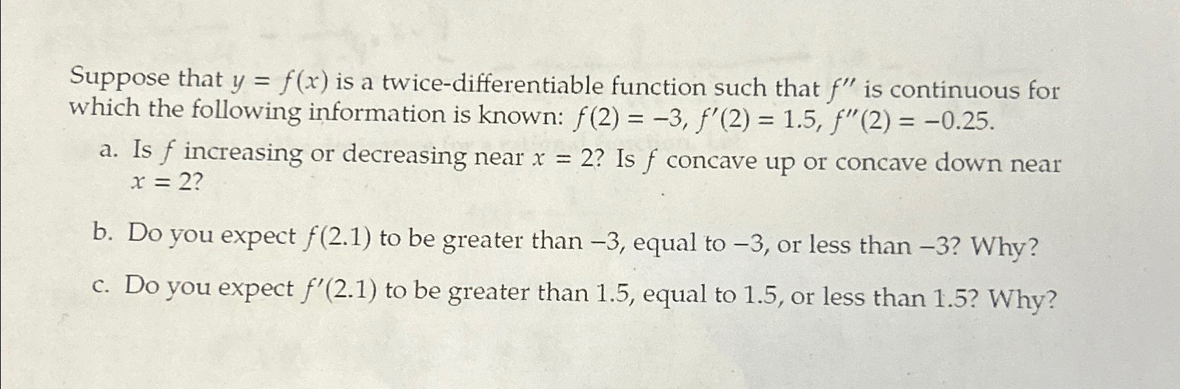 solved-suppose-that-y-f-x-is-a-twice-differentiable-chegg