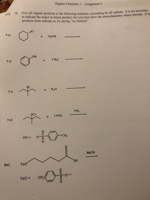 Solved Organic Chemistry 1 - Assignment 5 10] 10. Give all | Chegg.com