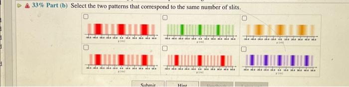 Solved A 33% Part (b) Select the two patterns that | Chegg.com
