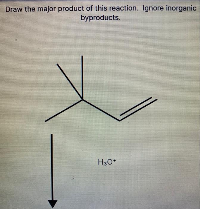 Solved Draw the major product of this reaction. Ignore