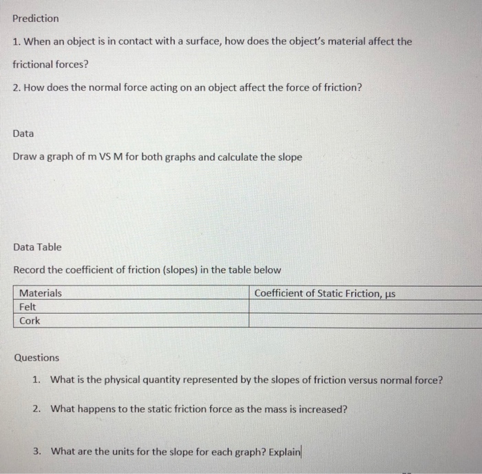 Solved Another Method To Calculate The Coefficient Of Static | Chegg.com