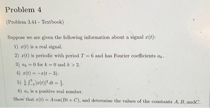Solved Suppose we are given the following information about | Chegg.com