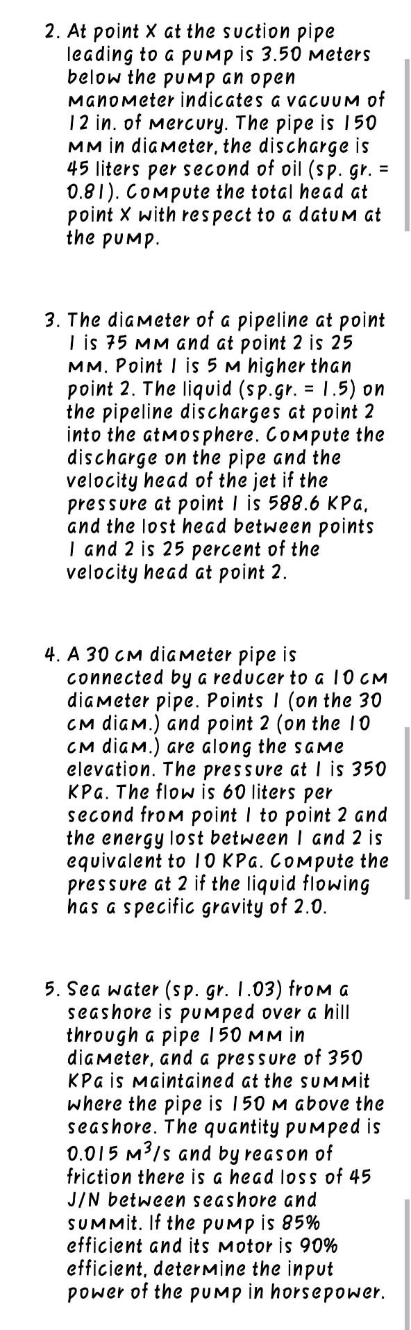 Solved General Instructions: Solve the problems given below. | Chegg.com