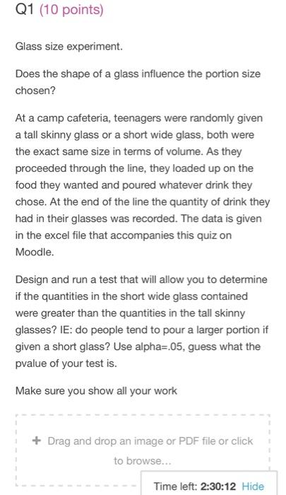 How the shape of your glass may affect your shape