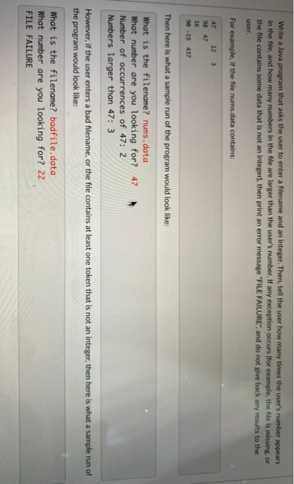 Solved Write a Java program that asks the user to enter a | Chegg.com