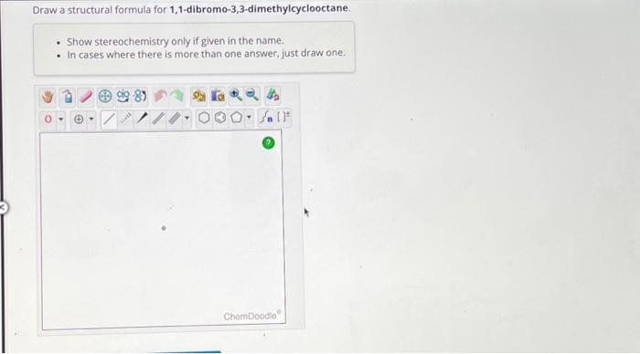 Solved Draw a structural formula for | Chegg.com