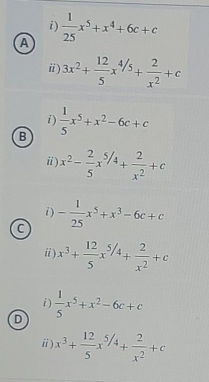 Solved Evaluate The Following Integrals 1 S X² 2x 6 Dx