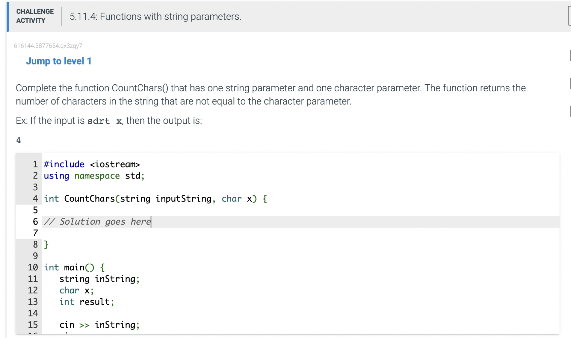 Solved 5.11.4: Functions with string | Chegg.com