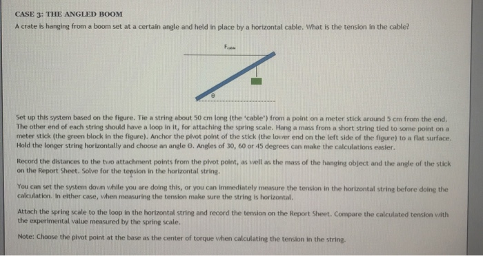 solved-case-3-the-angled-boom-a-crate-is-hanging-from-a-chegg