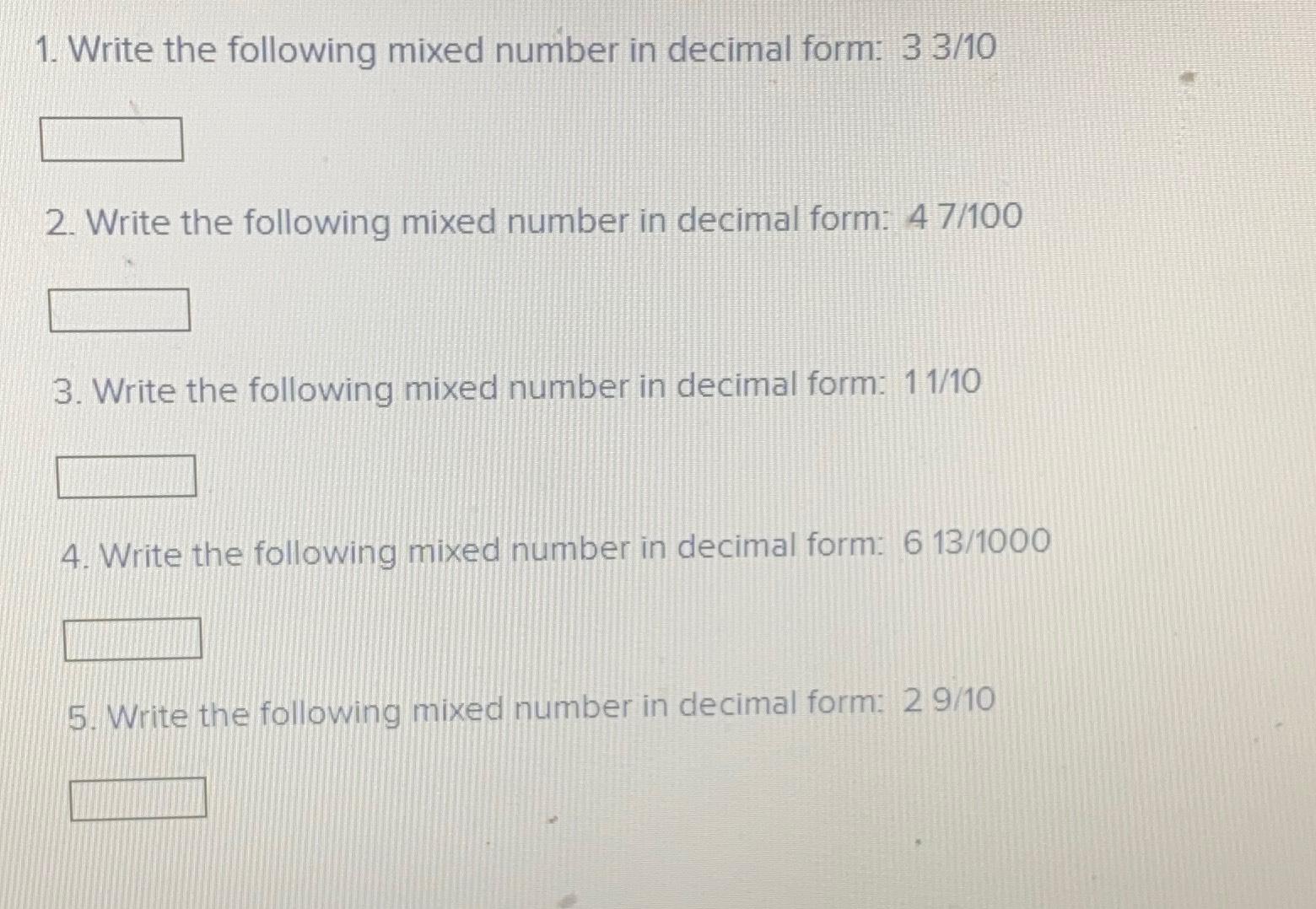 write 23 10 as a mixed number